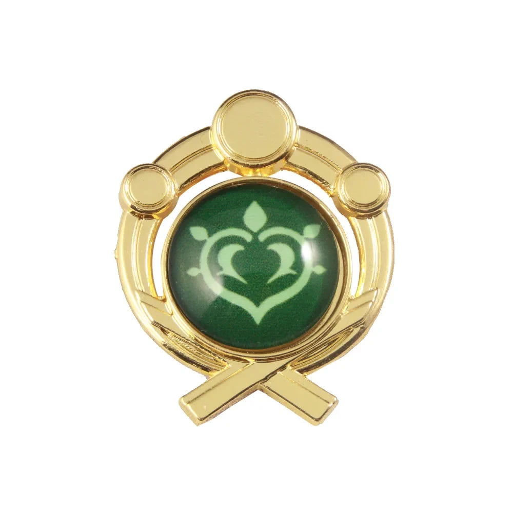 Genshin Impact Sumeru Vision Brooch Pins - Tighnari Collei Dori Nilou Element Badge Cosplay Lapel