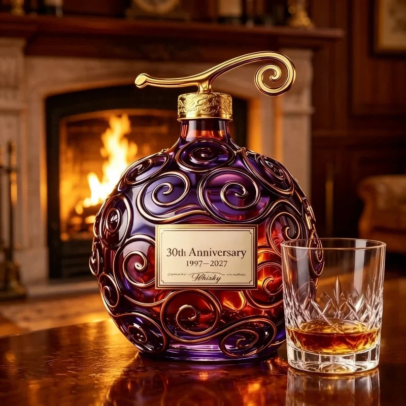 Anime Devil Fruit Decanter - 30th Anniversary Collectible Glass Barware & Home Decor