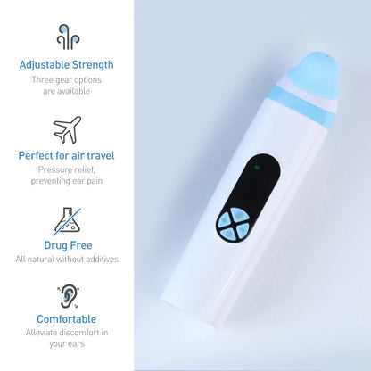 Ear Pressure Relief Device – Eustachian Tube Unblocker with 3-Speed Adjustment for Tinnitus, Ear Blockage, and Dizziness Relief