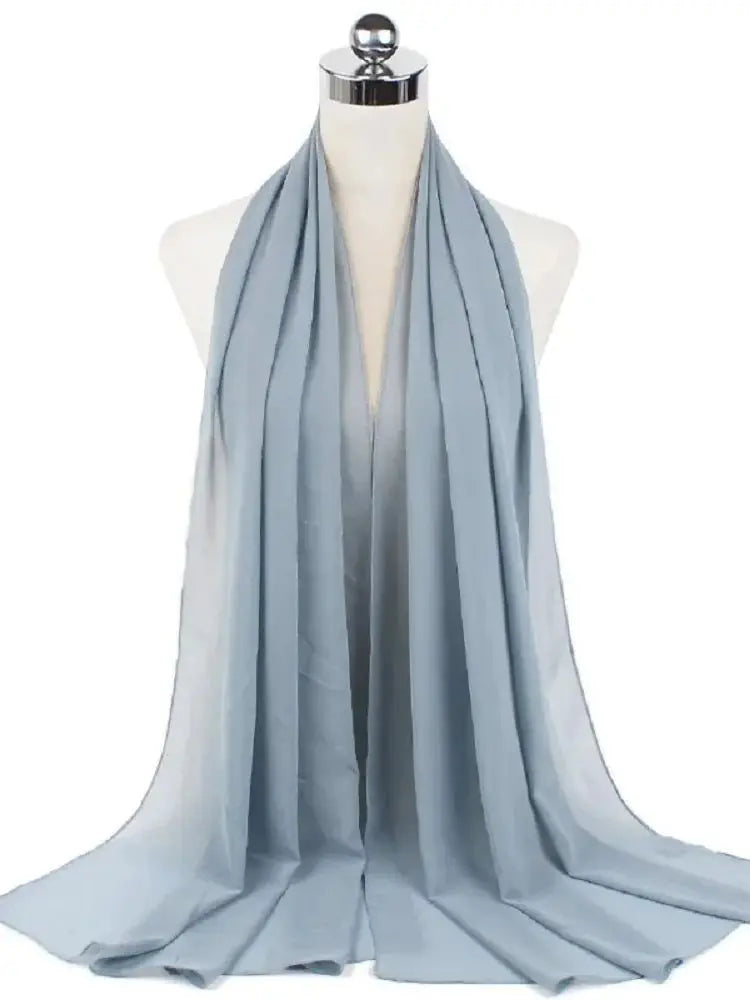 Women’s Solid Chiffon Instant Hijab – Ready-to-Wear Islamic Scarf, Muslim Shawl & Arab Head Wrap