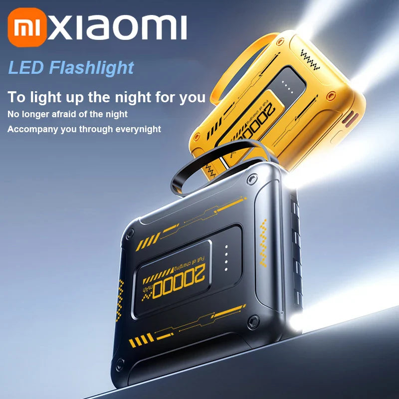Xiaomi 50000mAh Mini Power Bank – Compact 4-in-1 High Capacity Charger with QC3.0 & PD20W for iPhone