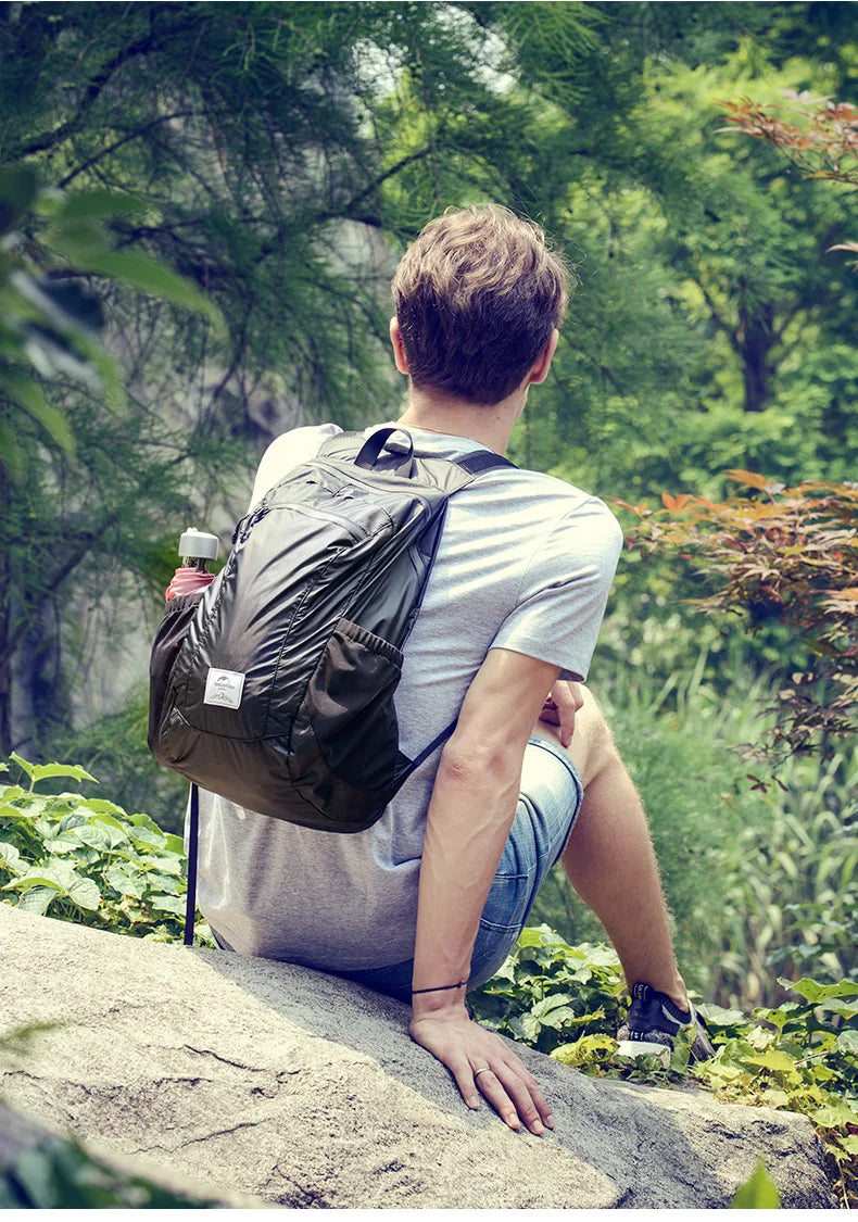 Naturehike 18L Hiking Backpack - Ultralight, Foldable, Waterproof Travel Bag for Men & Women, Outdoor Camping Small Backpack