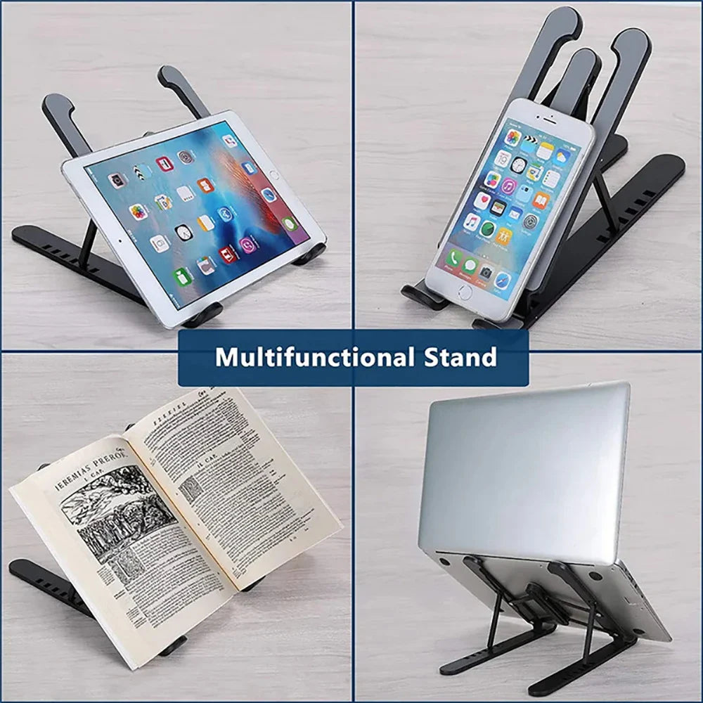 Foldable Adjustable Laptop Stand – Portable Ergonomic Notebook Holder for MacBook Air/Pro & Universal Laptops