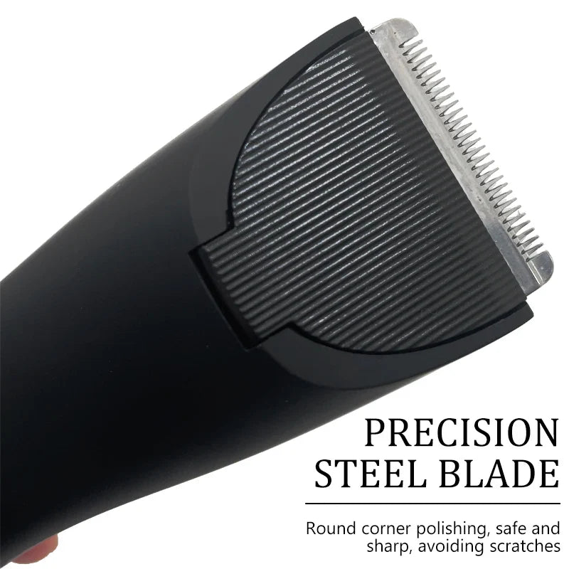 Men’s Body Hair Trimmer – Waterproof Electric Razor with Replaceable Ceramic Blade for Groin & Pubic Grooming