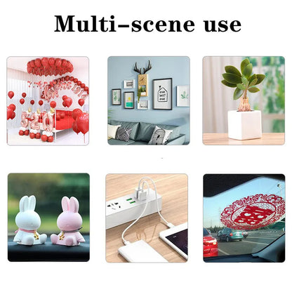 100pcs Strong Double-Sided Adhesive Dots – Acrylic Tape Fastener for DIY Crafts, Scrapbooking, and Fixing