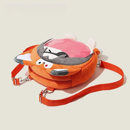 Heaven Official's Blessing Plush Flower Fox Backpack – PVC Doll Decoration, Itabag Anime Zipper Bag for Children Gift