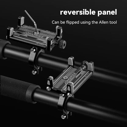 Aluminum Bicycle Phone Holder — Adjustable, Nonslip MTB Bike Mount Stand for Secure Phone Attachment