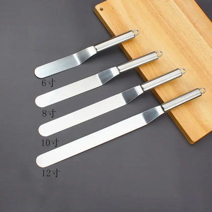 6/8/10/12 Inch Stainless Steel Icing Spatula – Cream Frosting Cake Decorating Tools & Accessories