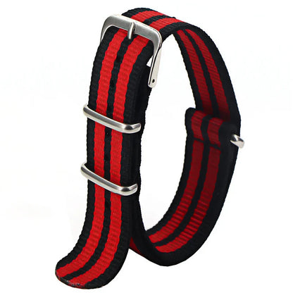 Nylon Watch Strap 16mm 18mm 20mm 22mm — Waterproof Army Sport Watch Band Replacement Belt