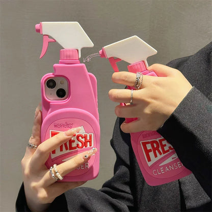 3D Cute Soft Silicone Shockproof Case for iPhone 11-16 Pro Max – Stereo Cleaner Protective Cover Accessories