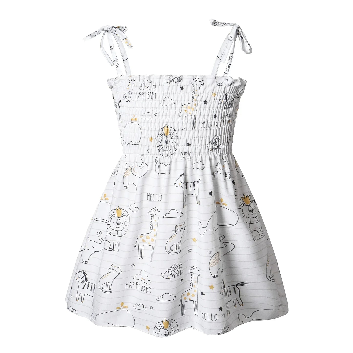 Summer Girls Princess Beach Dress – Strapless Floral Sleeveless Party & Casual Toddler Dress for Ages 1-6 Years