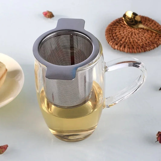 Stainless Steel Reusable Mesh Tea Infuser – Leaf Strainer Filter Sieve for Cups