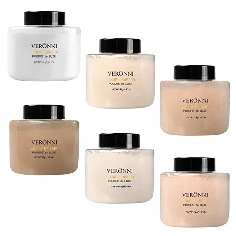 Banana-Shaped Loose Powder – Pore-Reducing, Long-Lasting Matte Finish Natural Face Makeup Powder