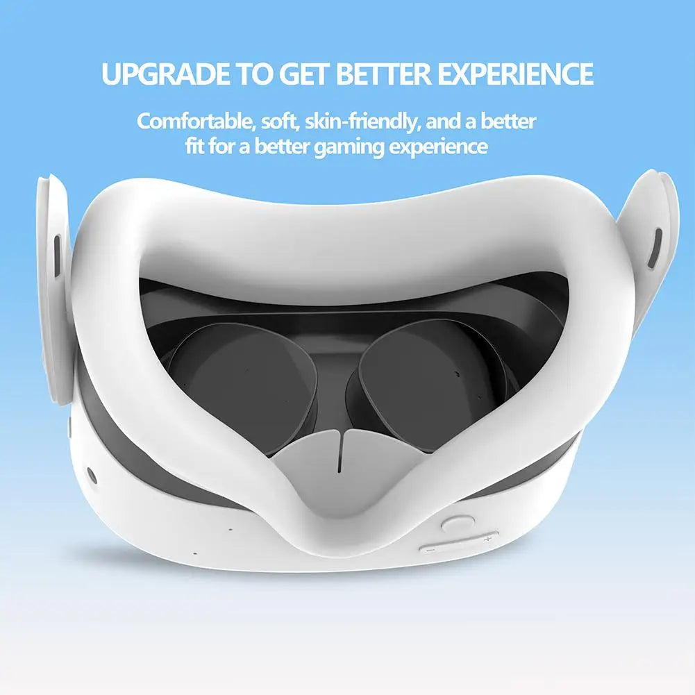 New VR Silicone Face Cover for Meta Quest 3S — Light-Leak & Sweat-Proof Replacement Mask Accessory