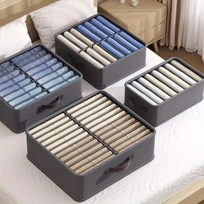 Foldable Wardrobe Storage Organizer Box – Thickened Drawer for Sweaters, T-Shirts & Pants with PP Board Closet Storage Solution