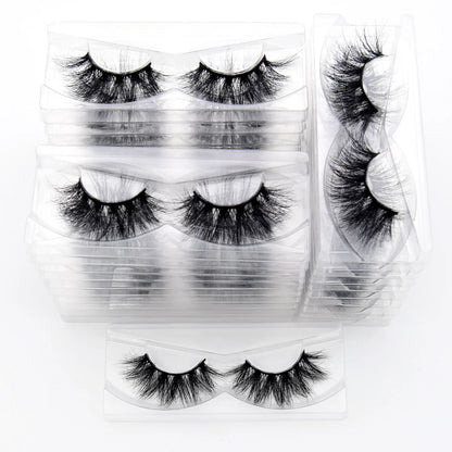 Visofree 3D Mink Eyelashes – 30/40/100 Pairs Handmade Full Strip Lashes with Tray, Cruelty-Free False Lashes for Makeup