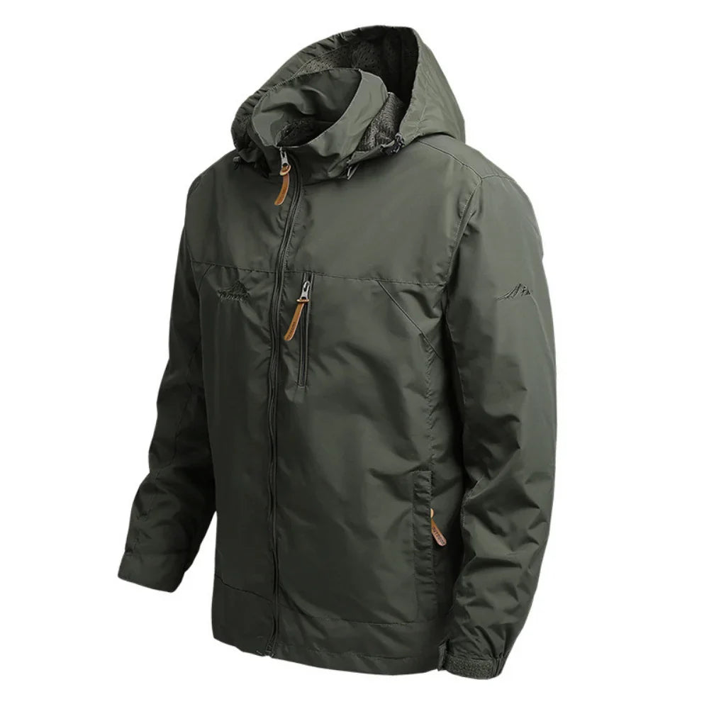 Men's Autumn Windbreaker Jacket – Oversized Windshield Coat for Spring & Outdoor Work Wear