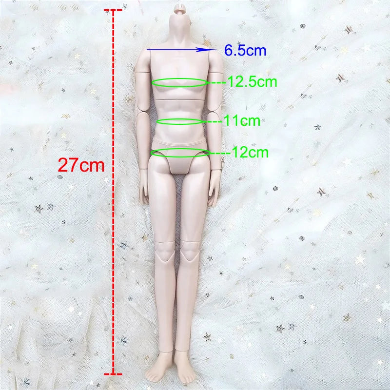 Fashion 1/6 Doll Clothes Set – 30cm Male & Female BJD Antique Couple Hanfu Outfit, Doll Accessories (No Doll)