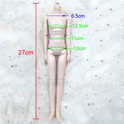 Fashion 1/6 Doll Clothes Set – 30cm Male & Female BJD Antique Couple Hanfu Outfit, Doll Accessories (No Doll)