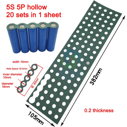 18650 Li-ion Battery Insulation Gaskets – Barley Paper Adhesive Pads for Lithium Cell Protection & Isolation