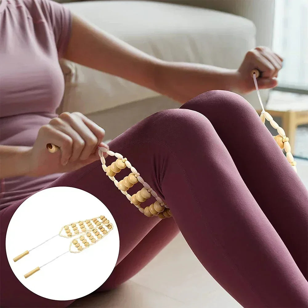 Wooden Lymphatic Drainage & Anti-Cellulite Massage Tools – Gua Sha for Body Shaping & Sore Muscle Relief