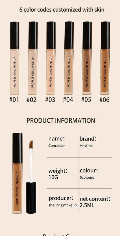 Liquid Matte Concealer – High Coverage, Waterproof, Oil Control & Long-Lasting Face Makeup