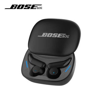 BOSE&OG Wireless Bluetooth In-Ear Headphones – Noise-Cancelling Sleep Earbuds with Mic & Sliding Cover for Sports/Gaming