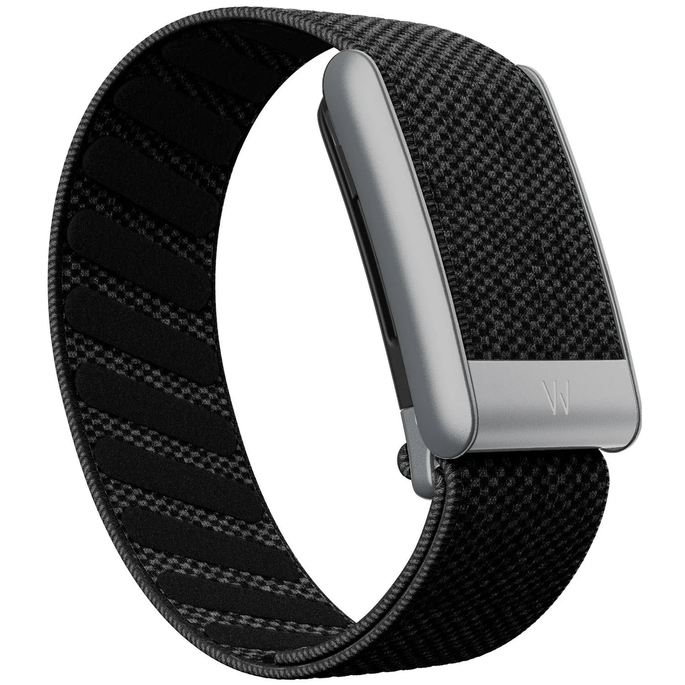 Whoop 5.0 Compatible Nylon Wristband - Black, Silver & Gold Woven Elastic Sports Replacement Strap