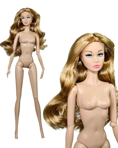 32cm Supermodel BJD Doll — Nude Fashion Princess with 12 Movable Joints, 1/6 Dress-Up Toy Limited Edition Gift