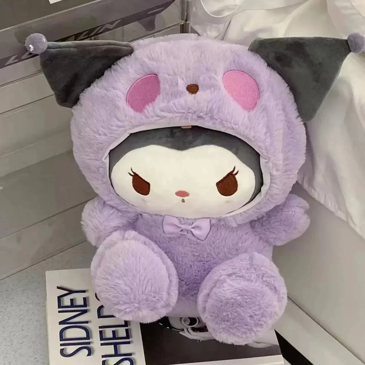 Sanrio Kuromi Plush Toy – 30cm Cinnamoroll & Melody Stuffed Doll, Soft & Comfortable, Valentine's Day & Birthday Gift