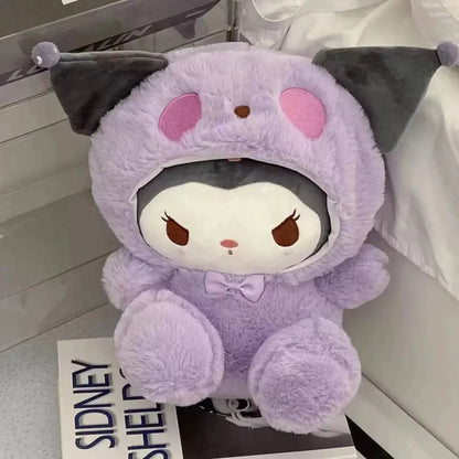 Sanrio Kuromi Plush Toy – 30cm Cinnamoroll & Melody Stuffed Doll, Soft & Comfortable, Valentine's Day & Birthday Gift
