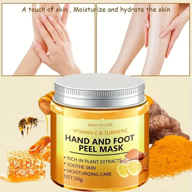 Vitamin C & Turmeric Hand Wax Mask – Smoothing, Cleansing & Illuminating Treatment for Hands & Feet