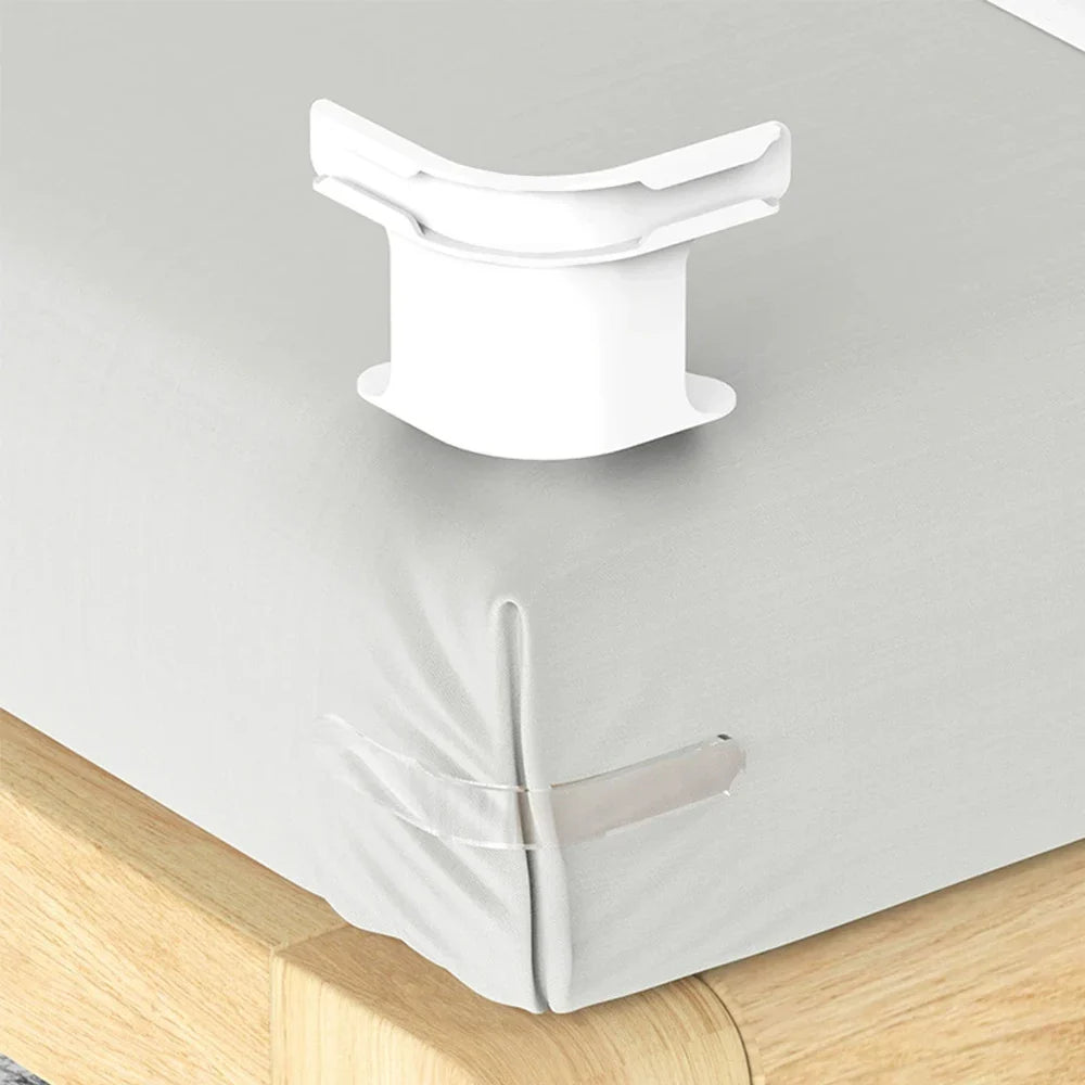 Universal Bedsheet Corner Clips – Invisible Tighteners with Heavy-Duty Mattress Straps and Sheet Lock Holders
