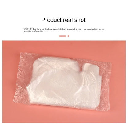 100PCS Transparent Disposable Foot Bags for Detox, Pedicure, & Foot Care - Prevent Infection & Chapped Skin, Bath Wipes