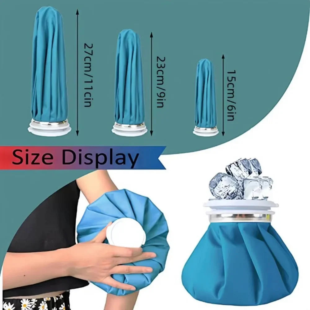 Reusable Ice Bag Packs for Injuries — Hot & Cold Therapy, Pain Relief for Knee & Leg, No-Leak Waterproof Design