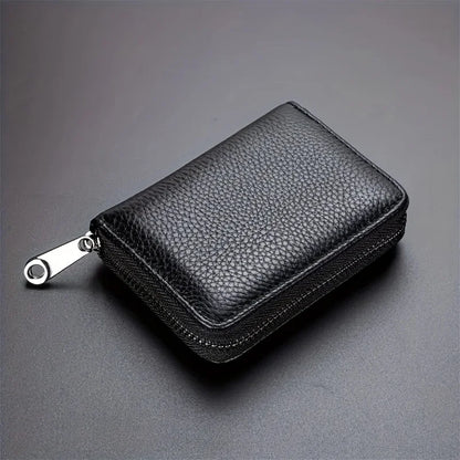 Mini Minimalist Multi-Card Wallet – RFID Blocking Zipper Coin Purse & Credit Card Holder for Men & Women