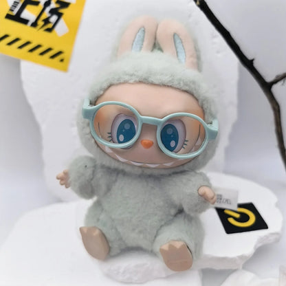 17cm Labubu POP MART Blind Box Doll Clothes – Cute Princess Dress with Suspenders Skirt (Clothes Only)