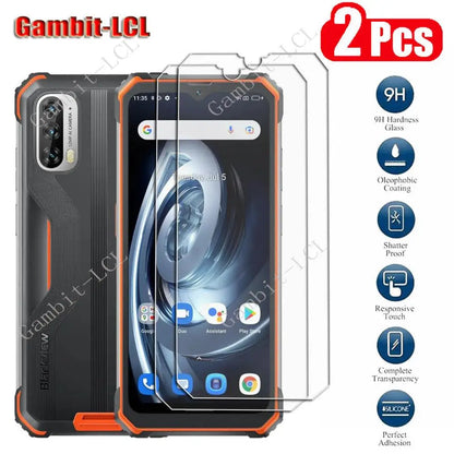 2PCS Blackview BV7100 Tempered Glass Screen Protector - 6.58" Protective Cover Film