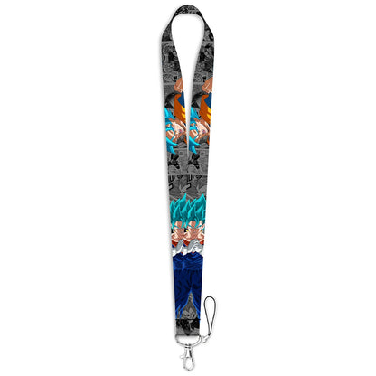 Anime Character Strap Lanyard – Keychain, ID Card Badge Holder, DIY Keyring Accessories for Cosplay Gifts