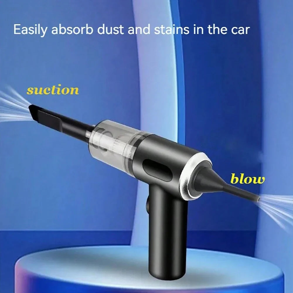 3-in-1 Portable Car & Home Vacuum Cleaner – Suction, Blowing, and USB Rechargeable