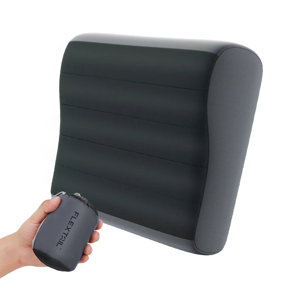 FLEXTAIL ZERO PILLOW SE - Inflatable Camping Pillow, Ergonomic Travel & Home Pillow, Lightweight & Washable