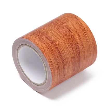 Wood Grain Skirting Repair Tape - 5M Self-Adhesive Furniture Renovation Wall & Floor Trim Sticker