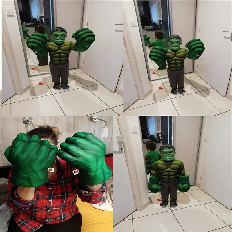 Kids Cartoon Foam Boxing Gloves – Superhero Costume Party Punching Gloves | Dress-Up Fighter Props