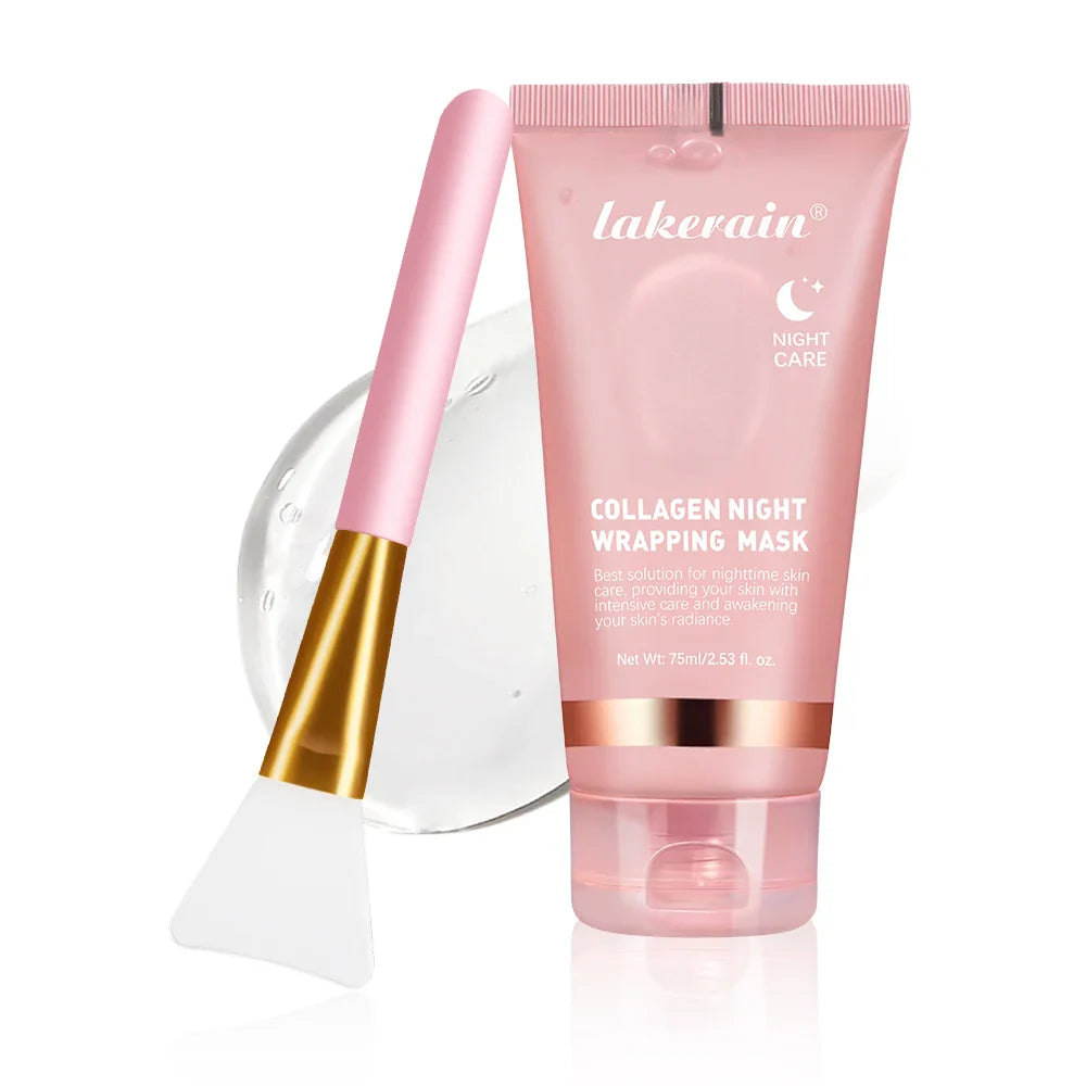 Collagen Jelly Cream – Hydrolyzed Overnight Peel-Off Facial Mask for Hydration & Firming