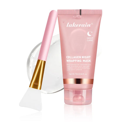 Collagen Jelly Cream – Hydrolyzed Overnight Peel-Off Facial Mask for Hydration & Firming