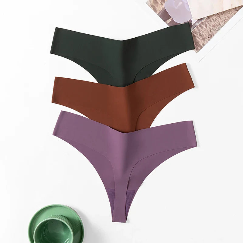 Poblador 10PCS Women’s Seamless Panties Set — Fashion Breathable Thongs, Sexy Comfortable Sport G-Strings Underwear