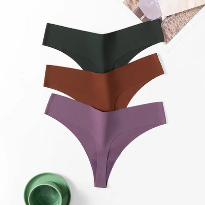 Poblador 10PCS Women’s Seamless Panties Set — Fashion Breathable Thongs, Sexy Comfortable Sport G-Strings Underwear