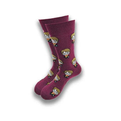Spring and Autumn Cartoon Movie Character Socks for Men & Women – Funny Fashion High Quality Crew Tube Socks, Unisex Casual Cotton Socks