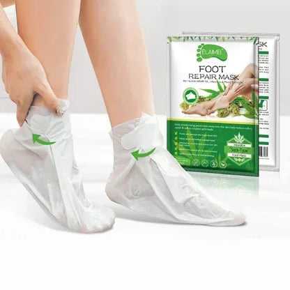Aloe Vera Foot Mask & Peeling Socks – Exfoliating Scrub for Legs & Feet, Anti-Crack Heel Treatment, Pedicure Skin Removal Patch