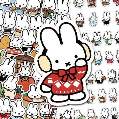 Miffy Cartoon Stickers - Cute Creative Decorative Stickers for Journals, Crafts & Personal Planners